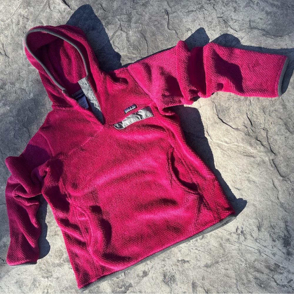 Patagonia Outdoors Snap T Pull Over Womens Fleece Hot pink size L